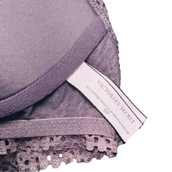 Victoria's Secret PURPLE Lace Lined Racerback Bralette Bra - size Small✨ - Picture 4 of 6